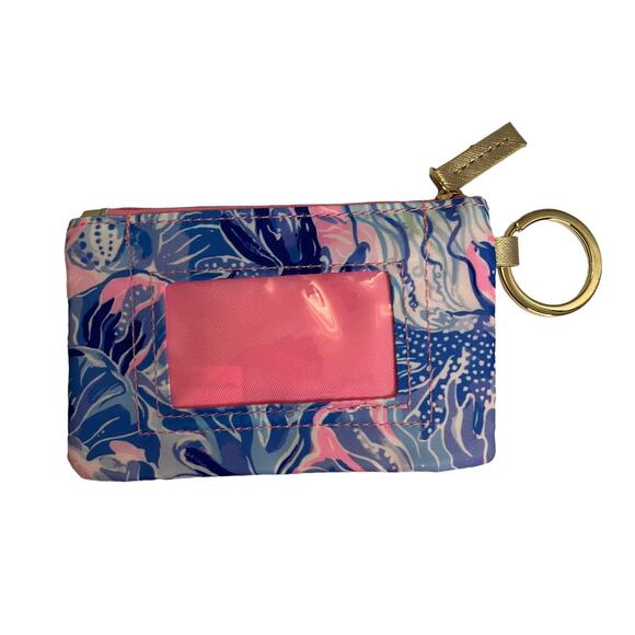 Lilly Pulitzer Pink and Blue Wallet ID Case - Picture 4 of 8